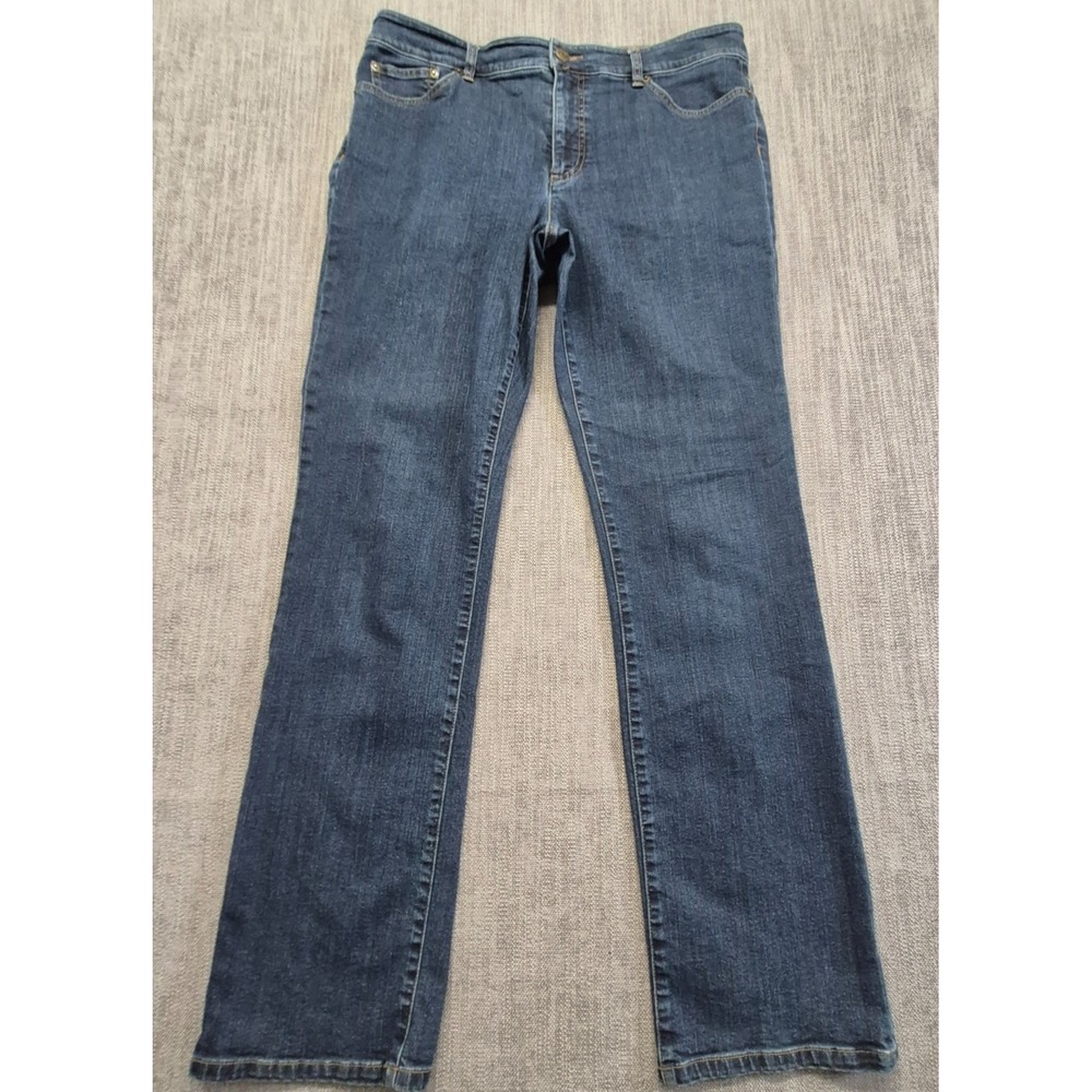 Vintage Lauren Jeans Co Ralph Lauren Women's 12 Straight Leg denim Blue Jeans